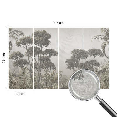 Samolepilna fototapeta za dnevno sobo Tropska džungla