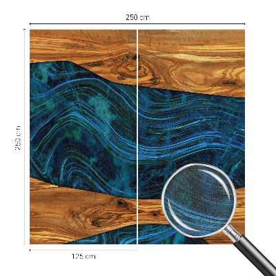 Samolepilna fototapeta za spalnico Modri ​​les