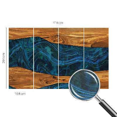 Samolepilna fototapeta za spalnico Modri ​​les