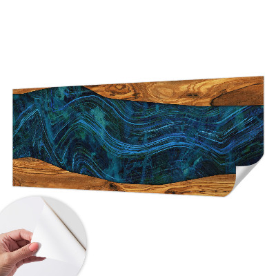 Samolepilna fototapeta za spalnico Modri ​​les