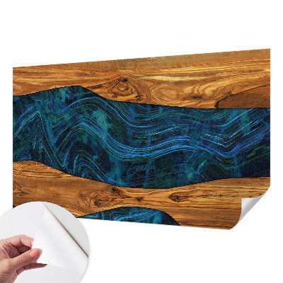 Samolepilna fototapeta za spalnico Modri ​​les