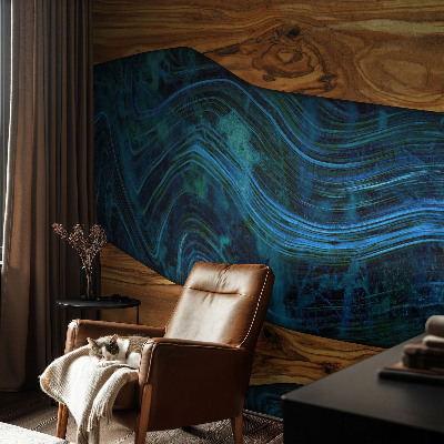 Samolepilna fototapeta za spalnico Modri ​​les