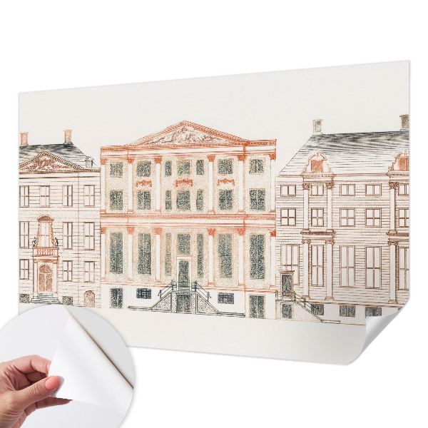 Fototapeta za otroško sobo z motivom klasičnih stavb