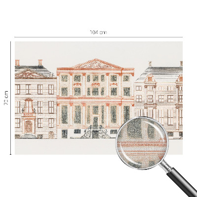 Fototapeta za otroško sobo z motivom klasičnih stavb