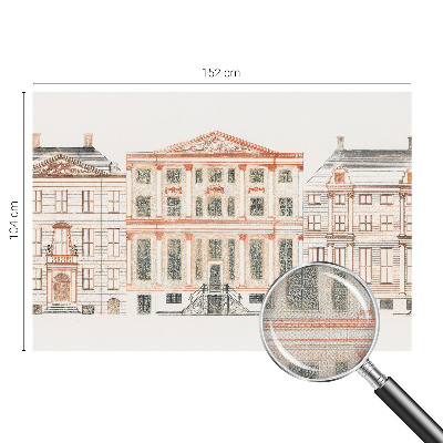 Fototapeta za otroško sobo z motivom klasičnih stavb