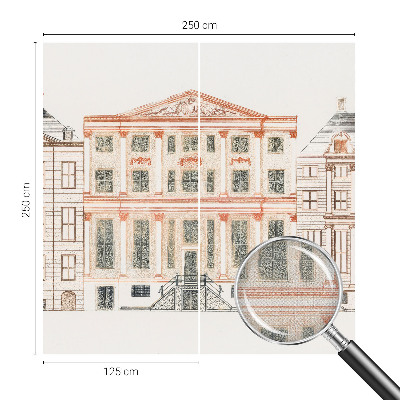Fototapeta za otroško sobo z motivom klasičnih stavb