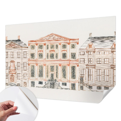 Fototapeta za otroško sobo z motivom klasičnih stavb