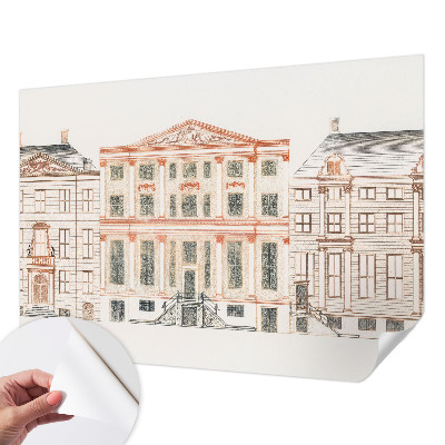Fototapeta za otroško sobo z motivom klasičnih stavb