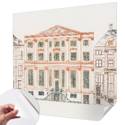 Fototapeta za otroško sobo z motivom klasičnih stavb