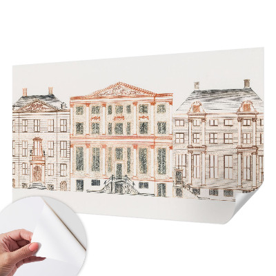 Fototapeta za otroško sobo z motivom klasičnih stavb