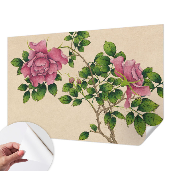 Samolepilna fototapeta za spalnico Romantične vrtnice