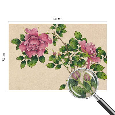 Samolepilna fototapeta za spalnico Romantične vrtnice