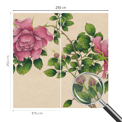 Samolepilna fototapeta za spalnico Romantične vrtnice