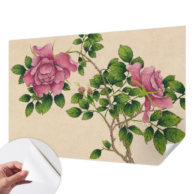 Samolepilna fototapeta za spalnico Romantične vrtnice