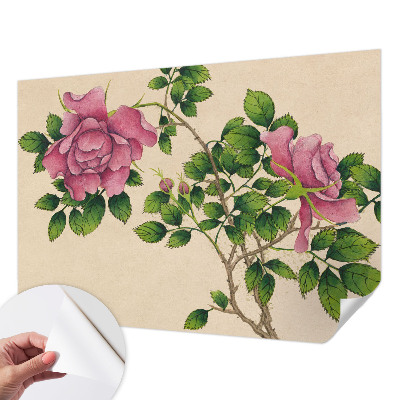 Samolepilna fototapeta za spalnico Romantične vrtnice