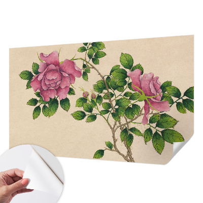 Samolepilna fototapeta za spalnico Romantične vrtnice