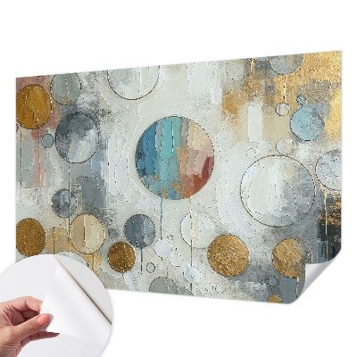 3D fototapeta z motivom geometrijskih krogov