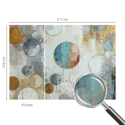 3D fototapeta Geometrijski krogi