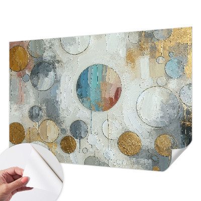 3D fototapeta z motivom geometrijskih krogov