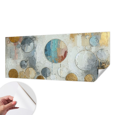 3D fototapeta z motivom geometrijskih krogov