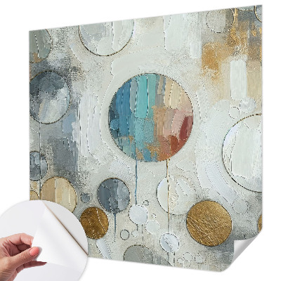 3D fototapeta z motivom geometrijskih krogov