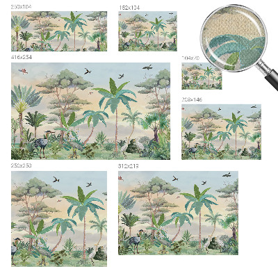 Samolepilna fototapeta za dnevno sobo Eksotična flora