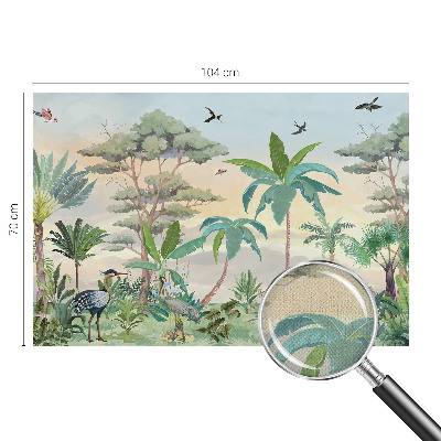 Samolepilna fototapeta za dnevno sobo Eksotična flora