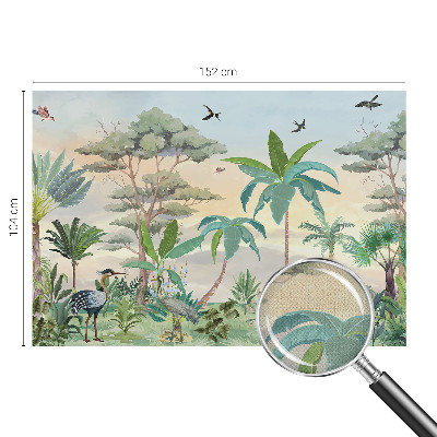 Samolepilna fototapeta za dnevno sobo Eksotična flora