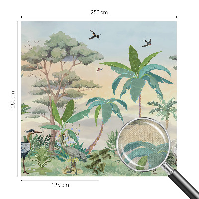 Samolepilna fototapeta za dnevno sobo Eksotična flora