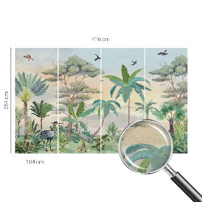 Samolepilna fototapeta za dnevno sobo Eksotična flora