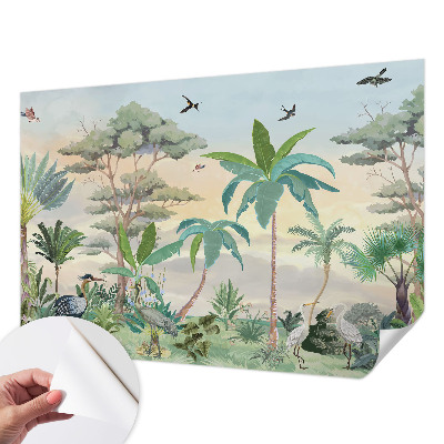 Samolepilna fototapeta za dnevno sobo Eksotična flora