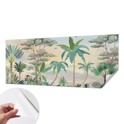 Samolepilna fototapeta za dnevno sobo Eksotična flora