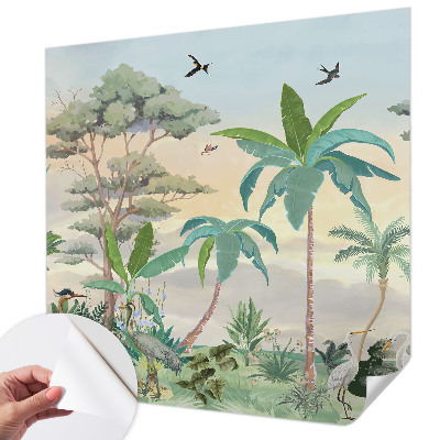 Samolepilna fototapeta za dnevno sobo Eksotična flora