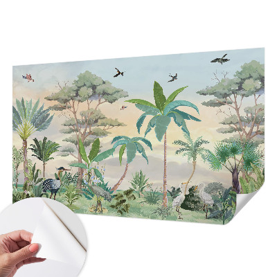 Samolepilna fototapeta za dnevno sobo Eksotična flora