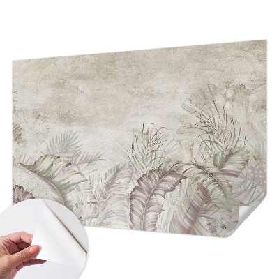 Samolepilna fototapeta za dnevno sobo Dekorativni listi