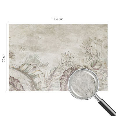 Samolepilna fototapeta za dnevno sobo Dekorativni listi