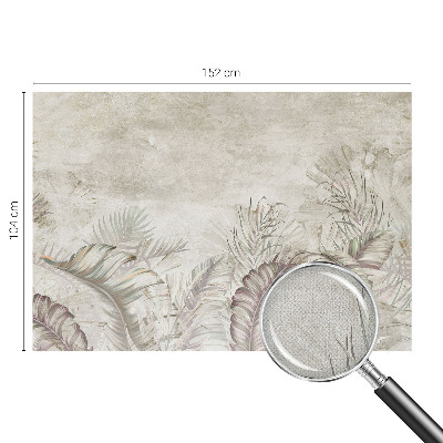 Samolepilna fototapeta za dnevno sobo Dekorativni listi