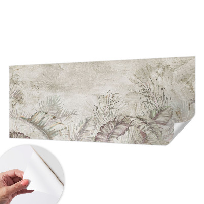 Samolepilna fototapeta za dnevno sobo Dekorativni listi