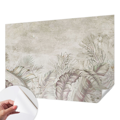 Samolepilna fototapeta za dnevno sobo Dekorativni listi