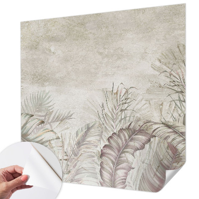 Samolepilna fototapeta za dnevno sobo Dekorativni listi