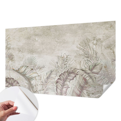 Samolepilna fototapeta za dnevno sobo Dekorativni listi