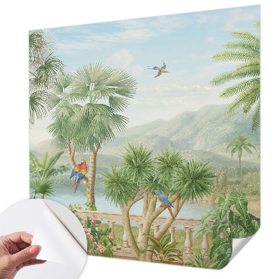 Samolepilna fototapeta za spalnico Eksotična pokrajina