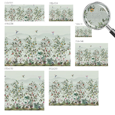 Otroška fototapeta Eksotična drevesa