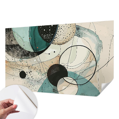 3D fototapeta z vzorcem barvitih krogov