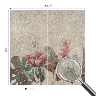 Otroška fototapeta z motivom subtilne flore