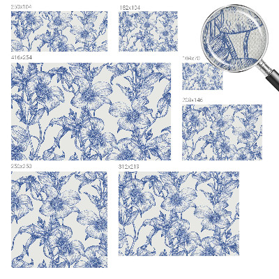 Samolepilna fototapeta za spalnico Cvetne veje