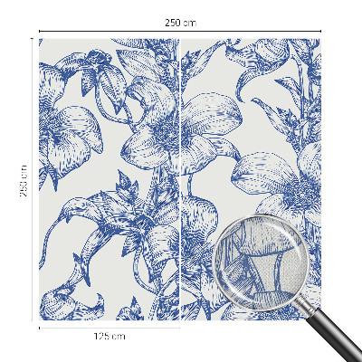 Samolepilna fototapeta za spalnico Cvetne veje