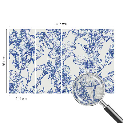 Samolepilna fototapeta za spalnico Cvetne veje