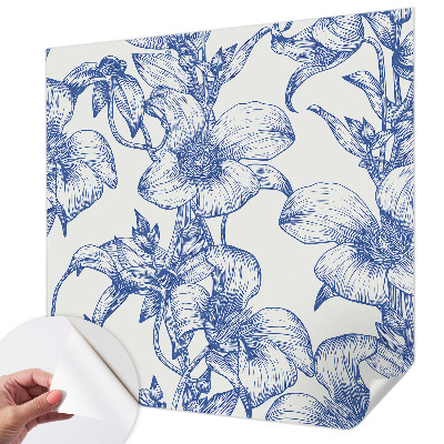 Samolepilna fototapeta za spalnico Cvetne veje