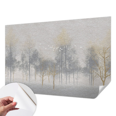 Samolepilna fototapeta za dnevno sobo Gozdna harmonija